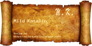 Mild Katalin névjegykártya
