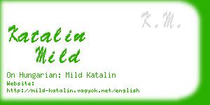 katalin mild business card